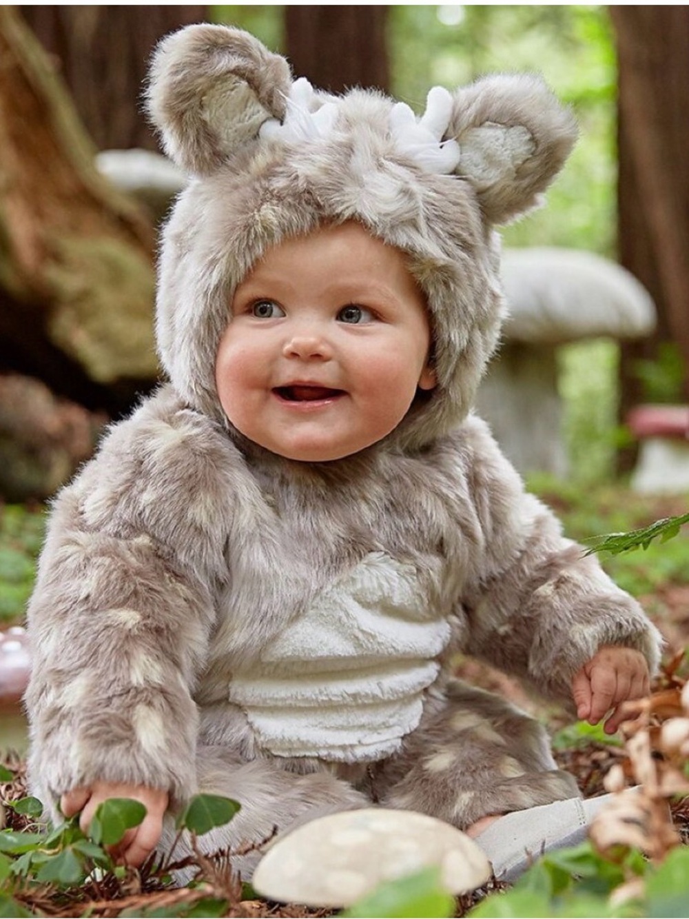 NEW POTTERY BARN KIDS Plush Woodland FAWN DEER Kids Costume SZ 0-6 MONTHS NWT - Picture 2 of 15
